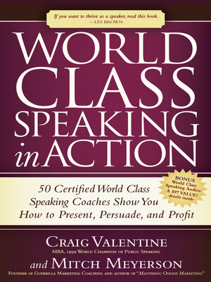 cover image of World Class Speaking in Action